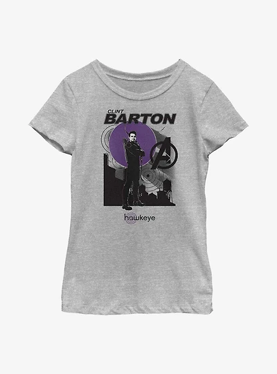 Marvel Hawkeye Moon Skyline Youth Girls T-Shirt