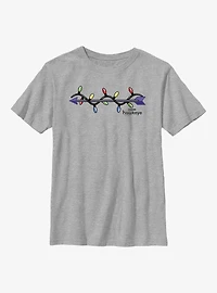 Marvel Hawkeye Arrow Christmas Lights Logo Youth T-Shirt