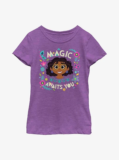 Disney Encanto Magic Awaits You Youth Girls T-Shirt