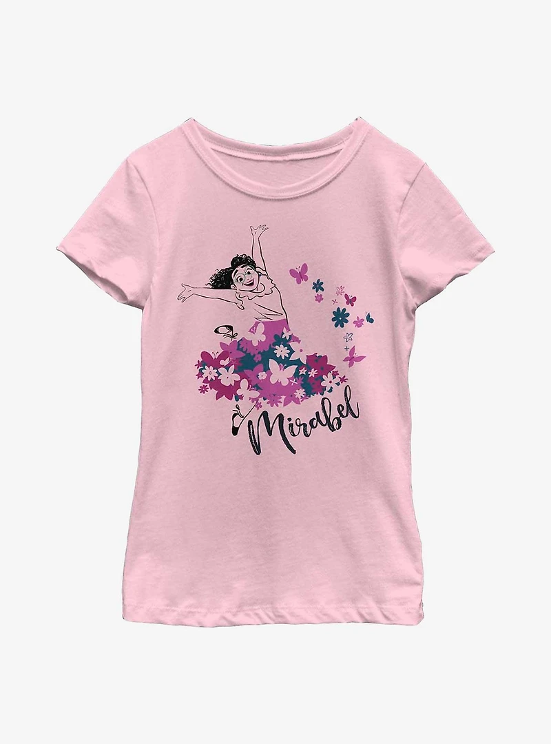 Disney Encanto Mirabel Butterfly Youth Girls T-Shirt