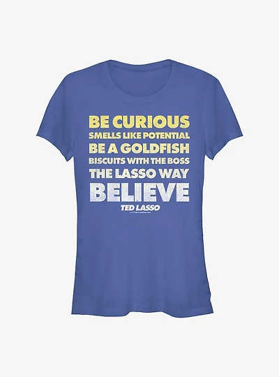 Ted Lasso Quote Stack Girls T-Shirt