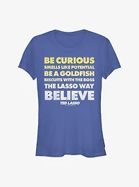 Ted Lasso Quote Stack Girls T-Shirt