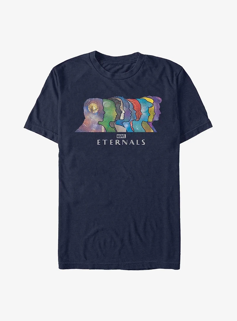 Marvel The Eternals Silhouette Head Lineup T-Shirt
