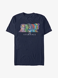Marvel The Eternals Silhouette Head Lineup T-Shirt
