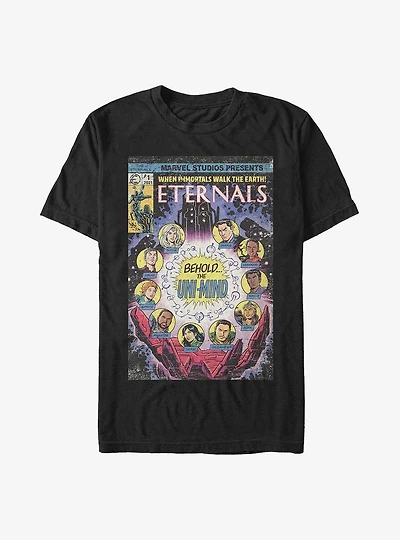 Marvel The Eternals Old-School Comic Book Cover T-Shirt