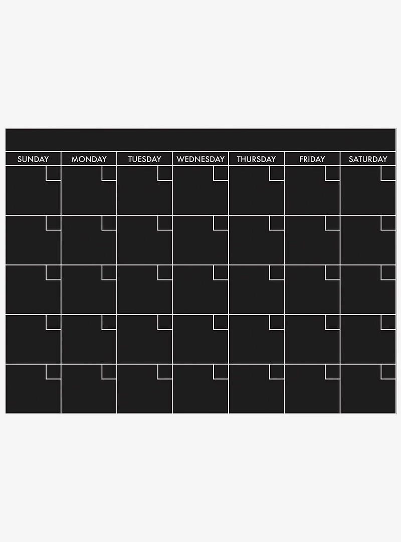 Chalk Calendar Peel & Stick Giant Wall Decal