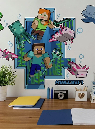 Minecraft Peel & Stick Giant Wall Decal