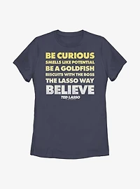 Ted Lasso Quote Stack Womens T-Shirt