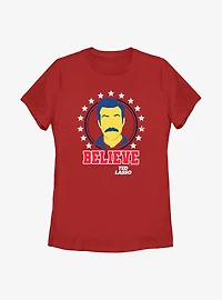 Ted Lasso Believe Stars Womens T-Shirt