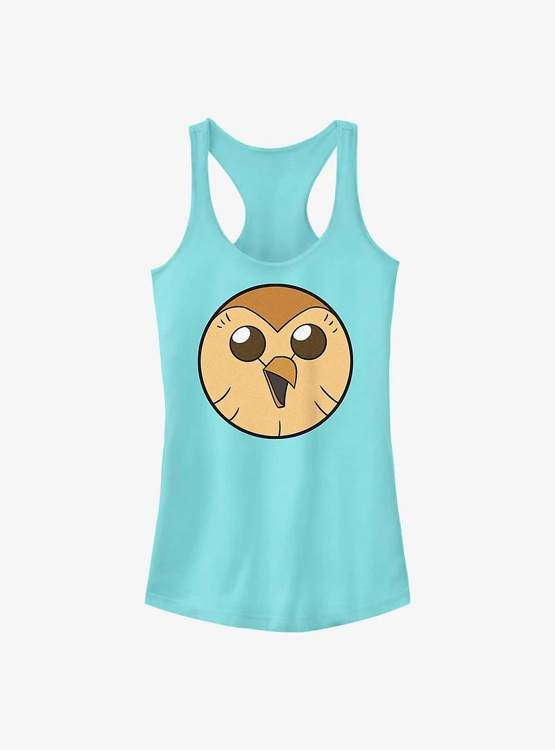 Disney The Owl House Solid Hooty Face Girls Tank