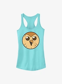 Disney The Owl House Solid Hooty Face Girls Tank
