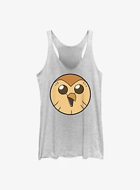 Disney The Owl House Solid Hooty Face Girls Tank
