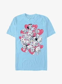 Disney 101 Dalmatians Valentine Hearts T-Shirt
