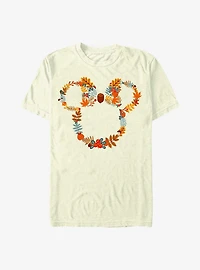 Disney Minnie Mouse Fall Leaf Wreath T-Shirt