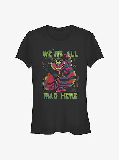 Disney Alice Wonderland Cheshire Rainbow Girls T-Shirt