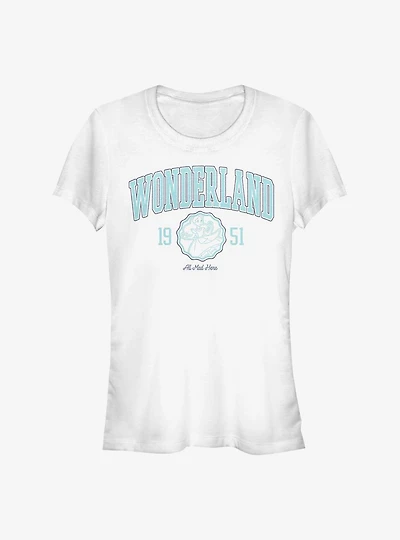 Disney Alice Wonderland College Girls T-Shirt