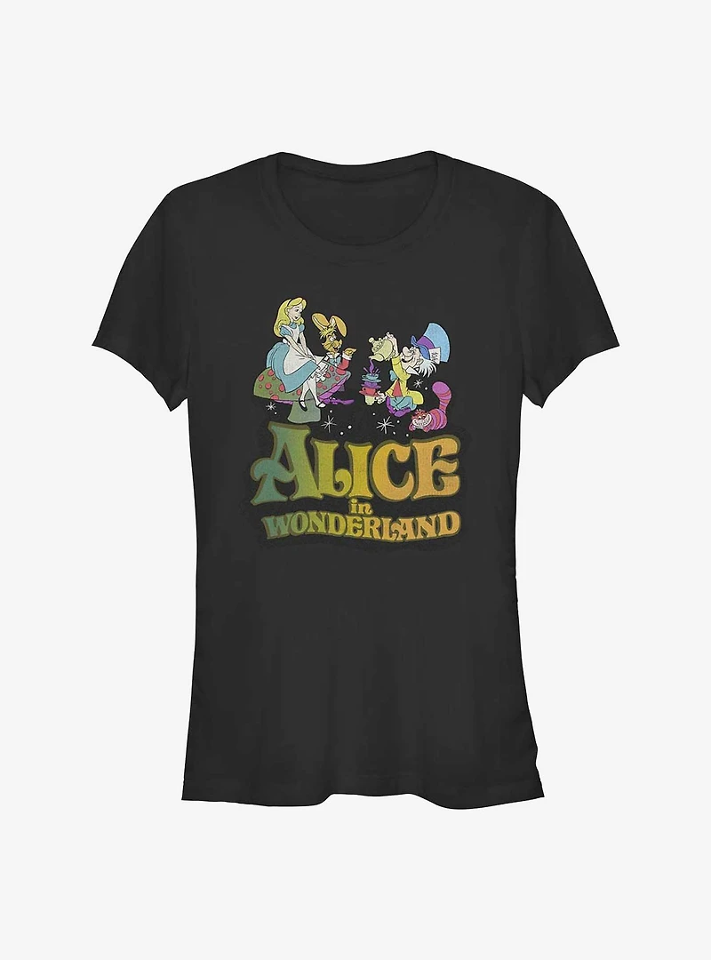 Disney Alice Wonderland Trippy Girls T-Shirt