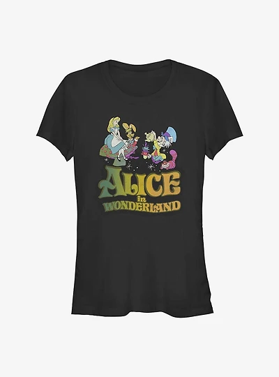 Disney Alice Wonderland Trippy Girls T-Shirt