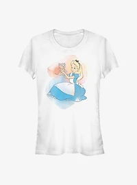 Disney Alice Wonderland Watercolors Girls T-Shirt