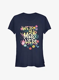 Disney Alice Wonderland We're All Mad Here Girls T-Shirt