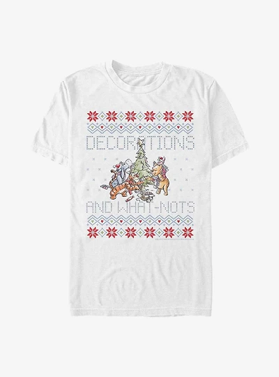 Disney Winnie The Pooh Decorations And What-Nots Ugly Christmas T-Shirt