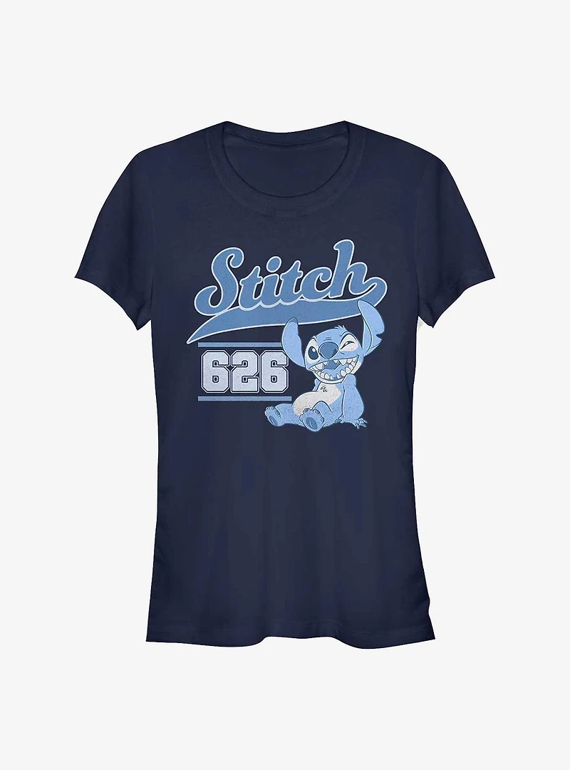 Disney Lilo And Stitch Collegiate 626 Girls T-Shirt