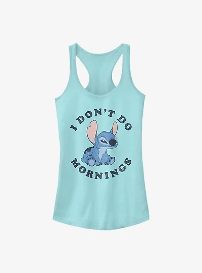 Disney Lilo And Stitch I Dont Do Mornings Girls Tank