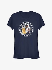 Disney Most Of My Friends Are Dogs Girls T-Shirt