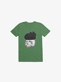 Cat Skull Kelly Green T-Shirt