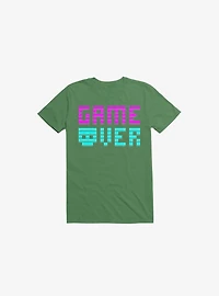 Game Over Skull Kelly Green T-Shirt
