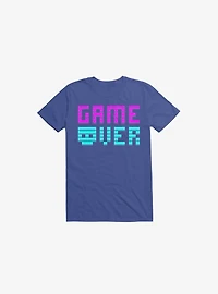 Game Over Skull Royal Blue T-Shirt