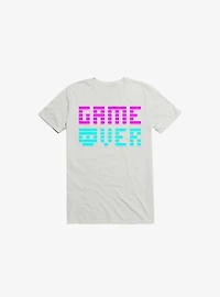 Game Over Skull White T-Shirt