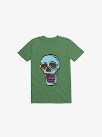 Modern Skull Kelly Green T-Shirt