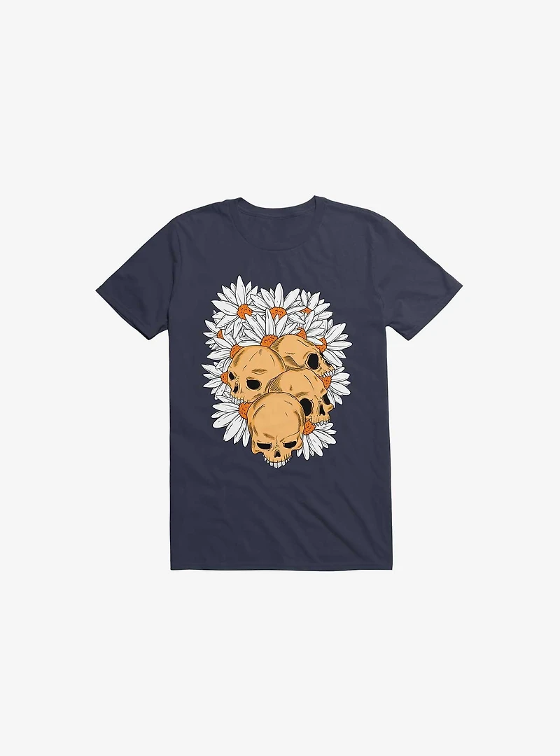 Skull Have Chance Navy Blue T-Shirt