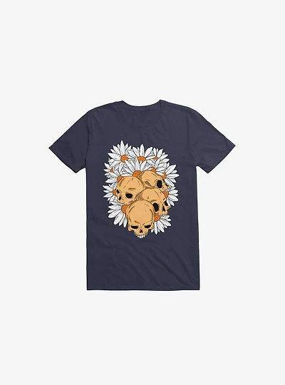 Skull Have Chance Navy Blue T-Shirt