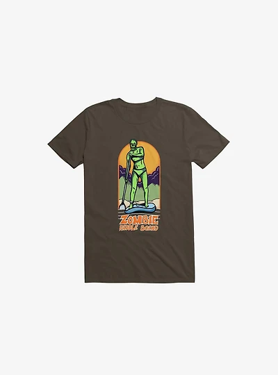 Zombie Paddle Board Brown T-Shirt