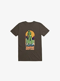 Zombie Paddle Board Brown T-Shirt