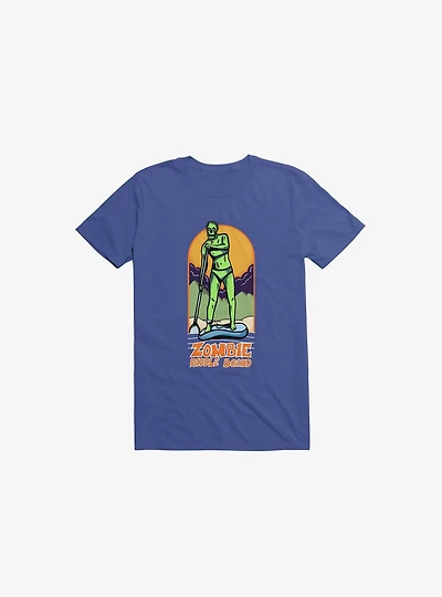 Zombie Paddle Board Royal Blue T-Shirt