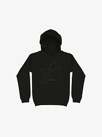 Boneless Crew Skater Skeleton Black Hoodie