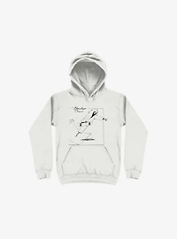 Boneless Crew Skater Skeleton White Hoodie