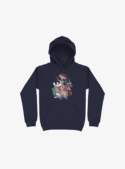 Celebration! Monsters Navy Blue Hoodie