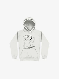 Deathline Reaper White Hoodie