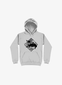Defender Dog Bone Silver Hoodie