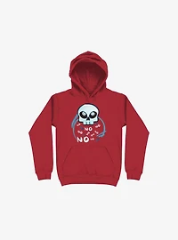 No Skull Red Hoodie