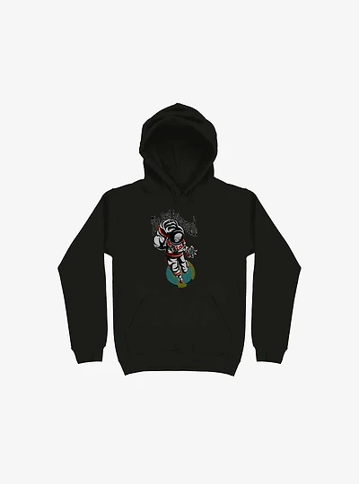 The Real Astronaut Skull Black Hoodie