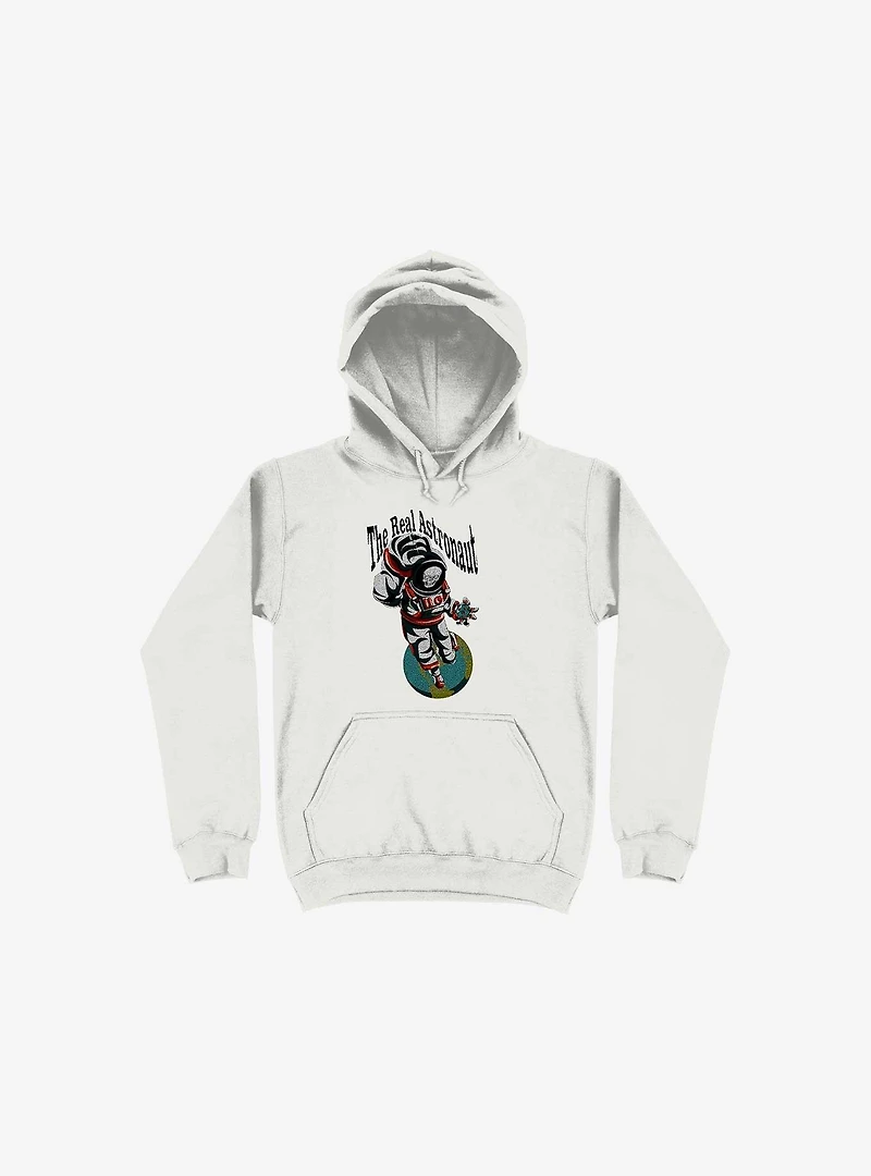 The Real Astronaut Skull White Hoodie