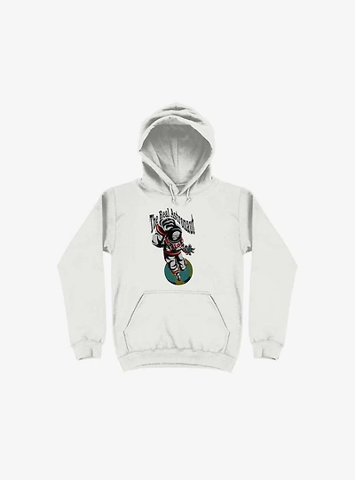 The Real Astronaut Skull White Hoodie