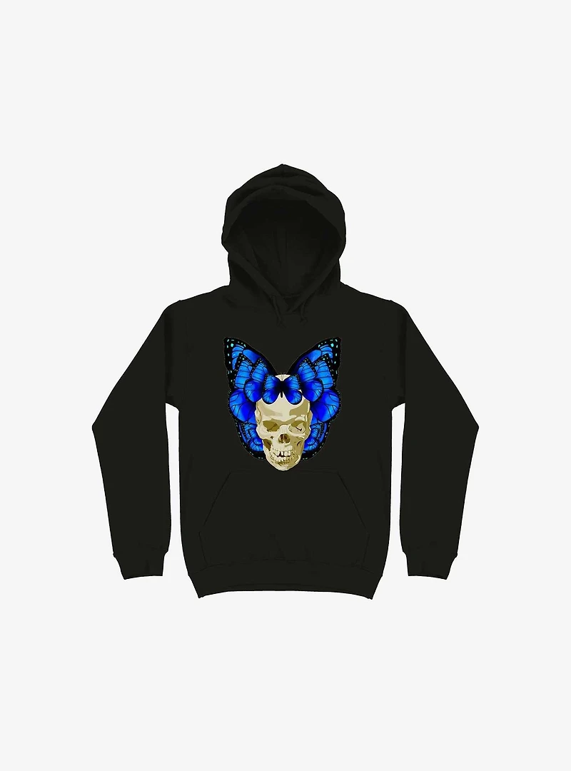 Wings Of Death Butterfly Skull Black Hoodie