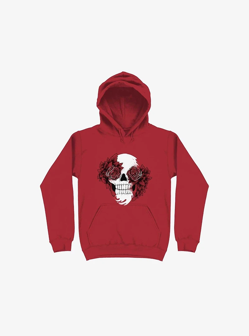 Bloom Skull Red Hoodie