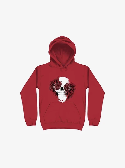 Bloom Skull Red Hoodie